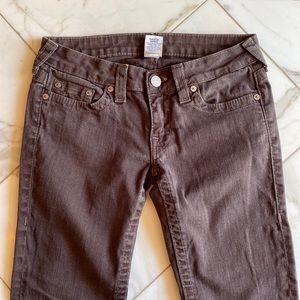 Vintage True Religion Low Rise Cropped Jeans